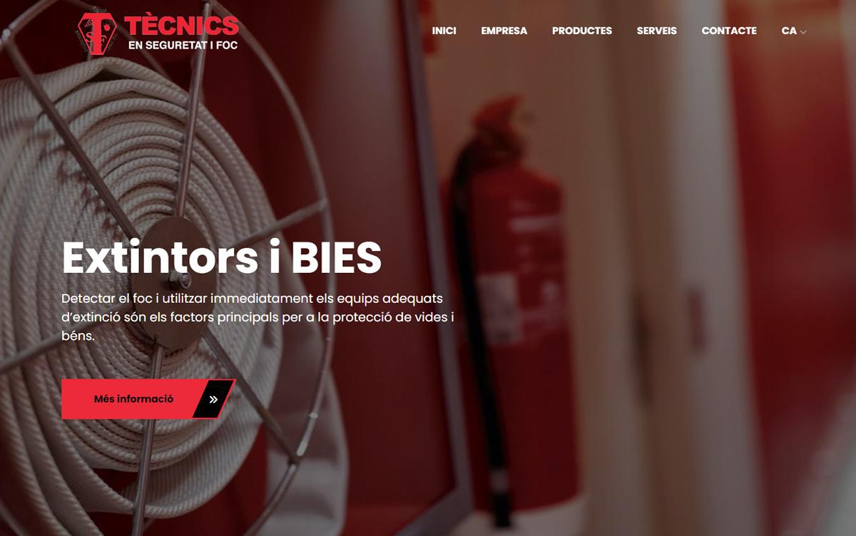 Disseny Web Webmastervic is proud to present the new website of www.tecnics.pro