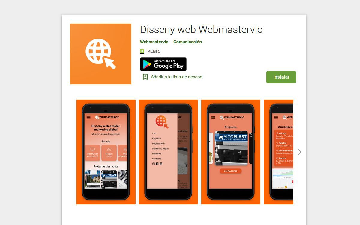Os presentamos nuestra nueva app de Webmastervic!